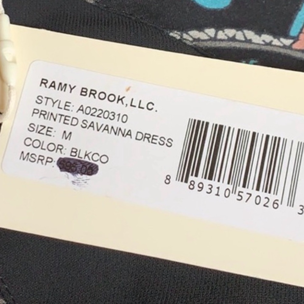 Ramy Brook Printed Savanna Paisley Print Silk Blend Maxi Dress Size Small - Picture 14 of 14